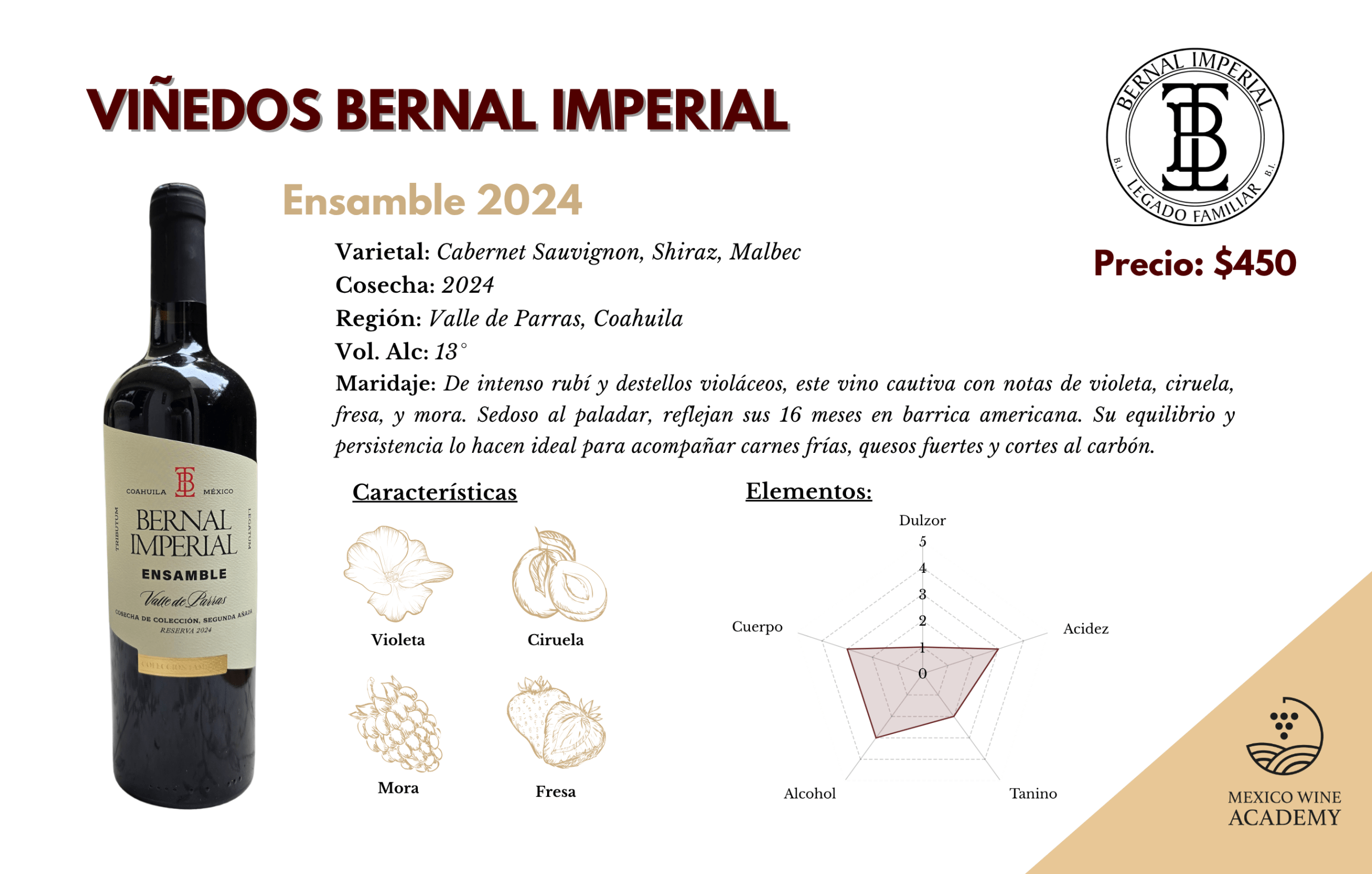 Ficha Técnica, Viñedos BI - Ensamble 2024